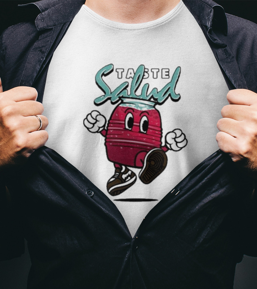 Taste Salud Hydration Immunity Energetic Cartoon Character T-Shirt