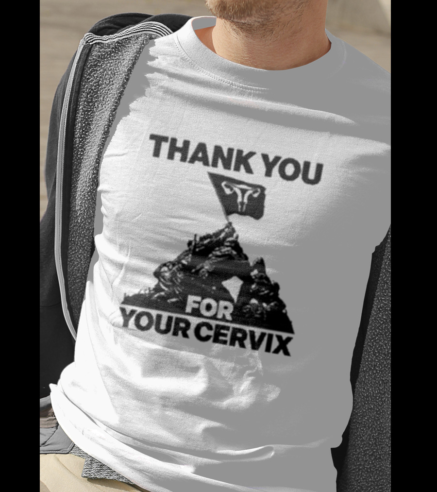 Thank You For Your Cervix Iconic Flag T-Shirt