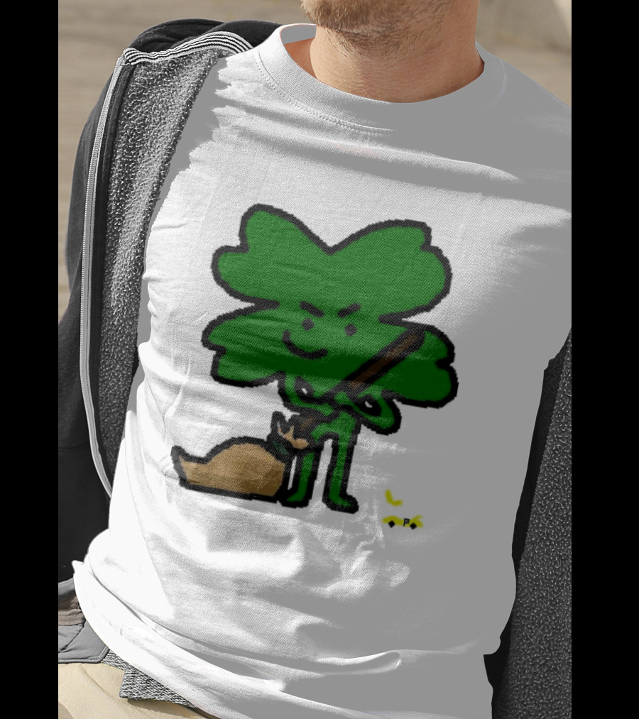 The Celtics Sweep The Pacers NBA Paint Shamrock Holding Broom T-Shirt