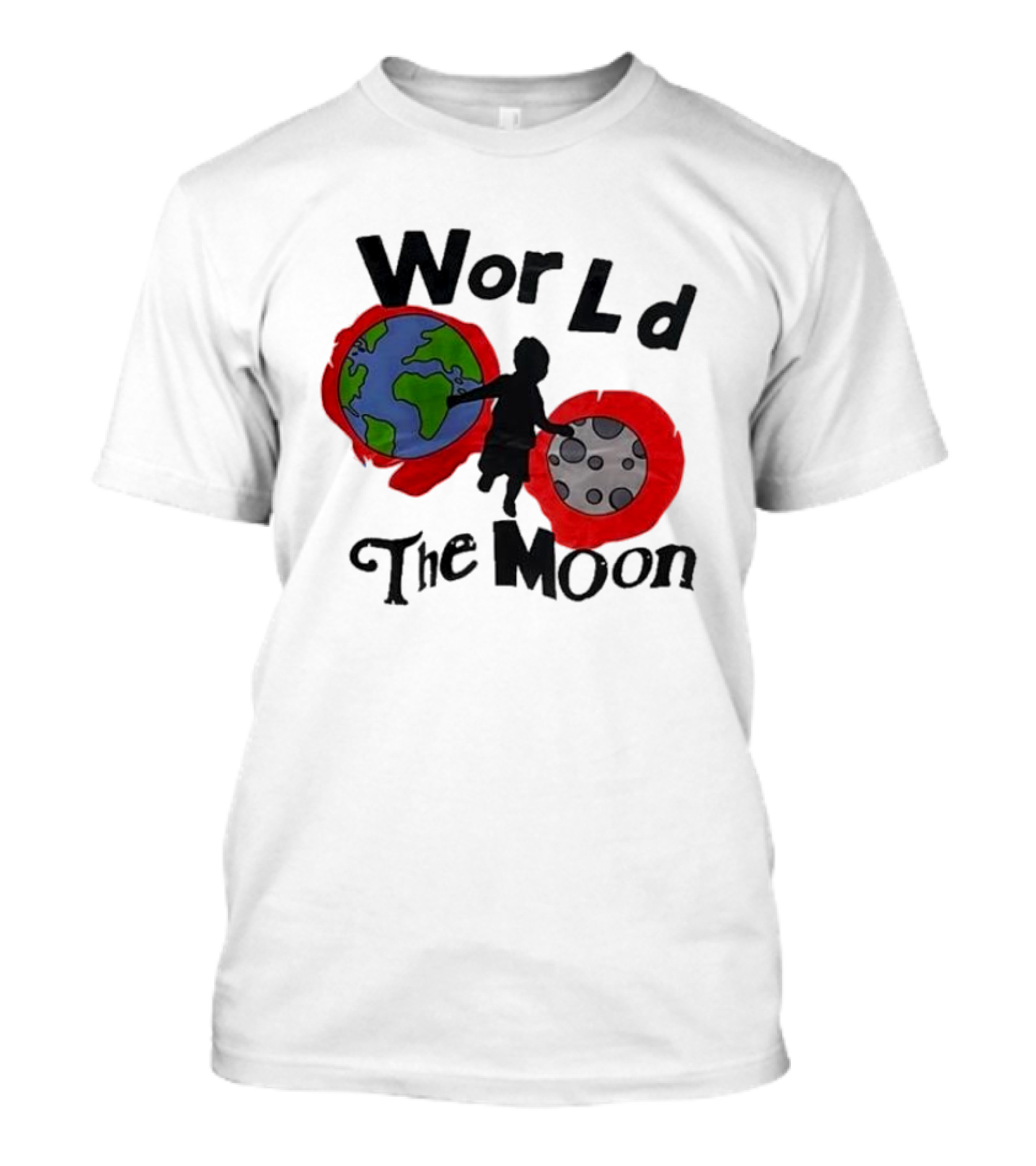 World The Moon Child Earth And Moon T-Shirt