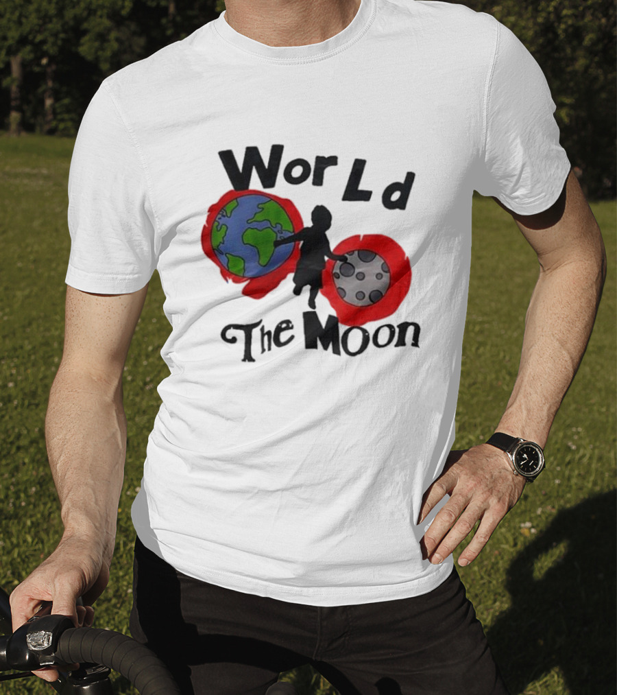 World The Moon Child Earth And Moon T-Shirt