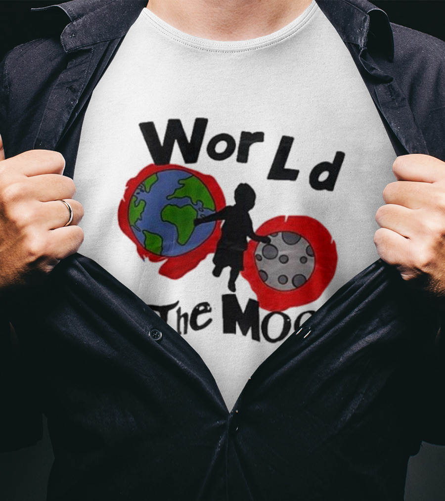 World The Moon Child Earth And Moon T-Shirt