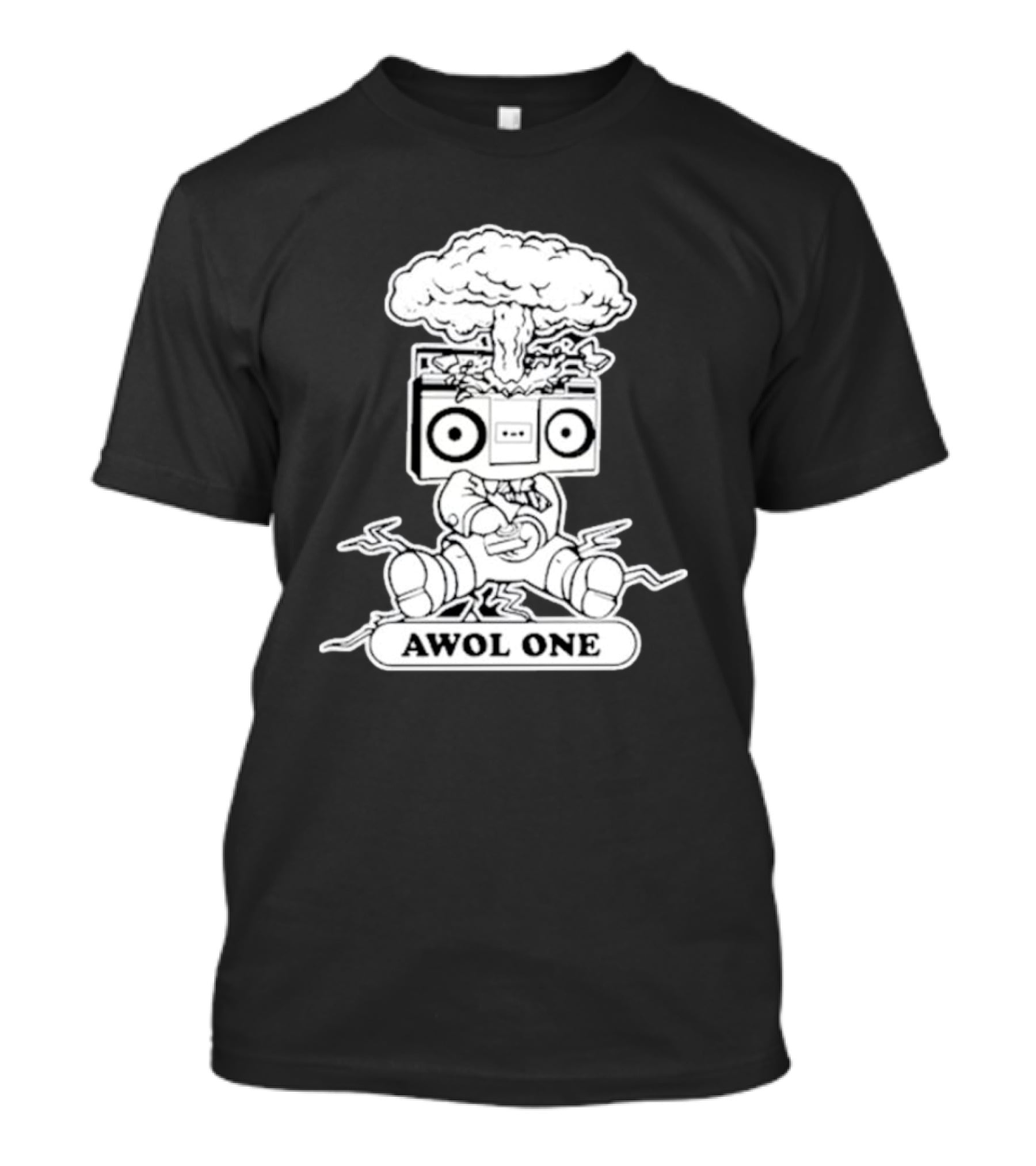 Awol One Exploding Boombox Head T-Shirt
