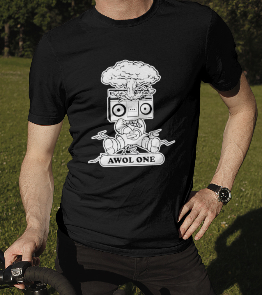 Awol One Exploding Boombox Head T-Shirt