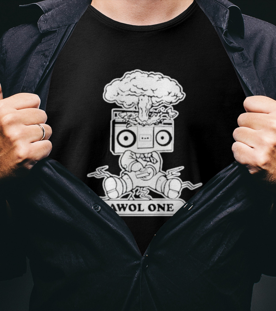 Awol One Exploding Boombox Head T-Shirt