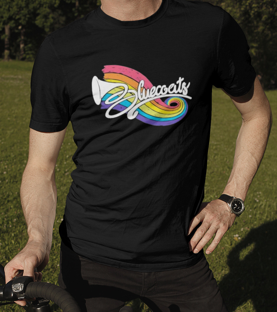 Bluecoats Horn With Rainbow Swirl T-Shirt