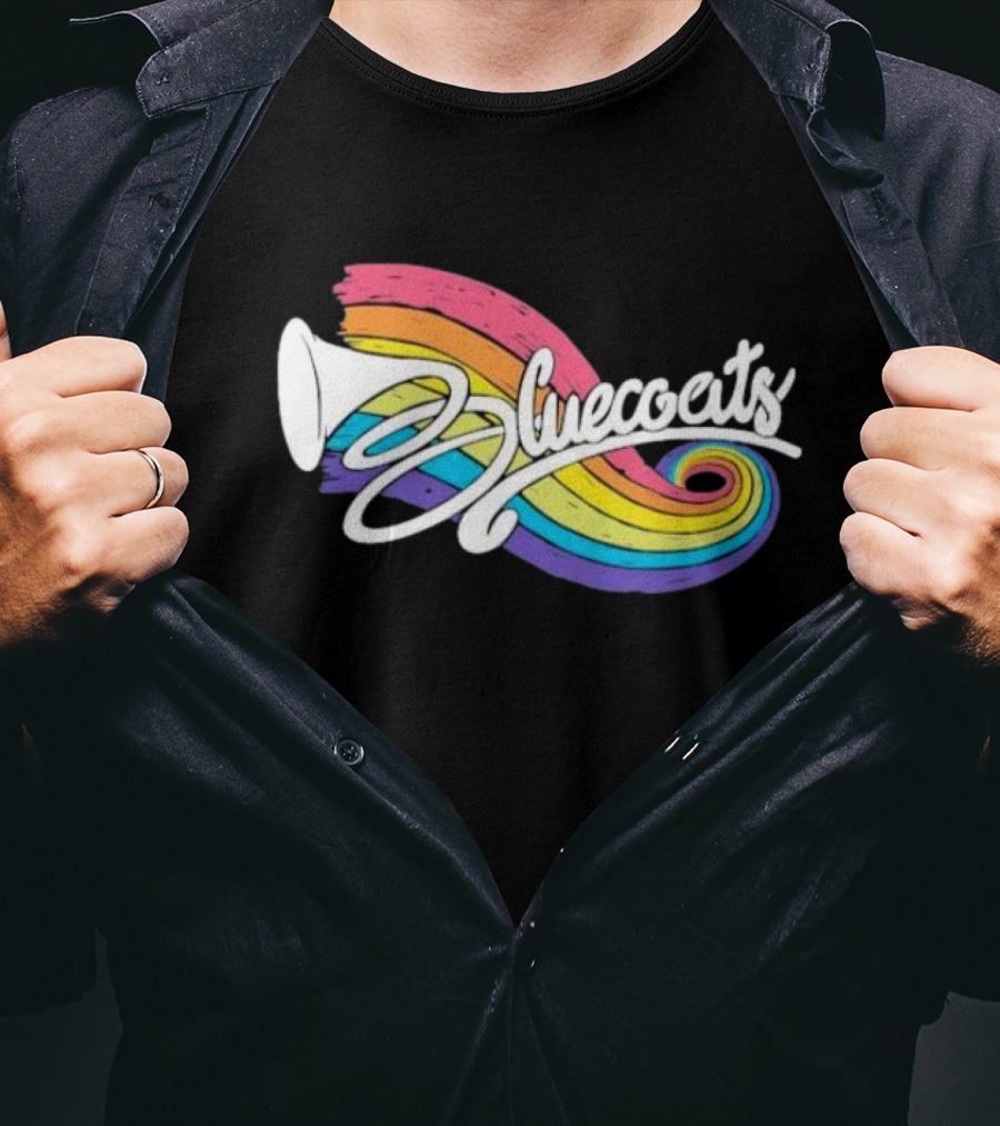 Bluecoats Horn With Rainbow Swirl T-Shirt