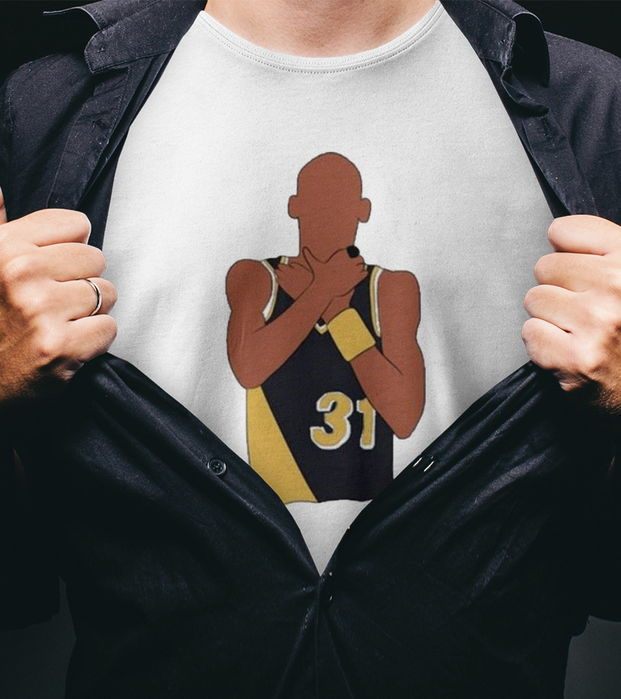 Candace Parker Reggie Miller 31 Gesture Basketball Fan T-Shirt