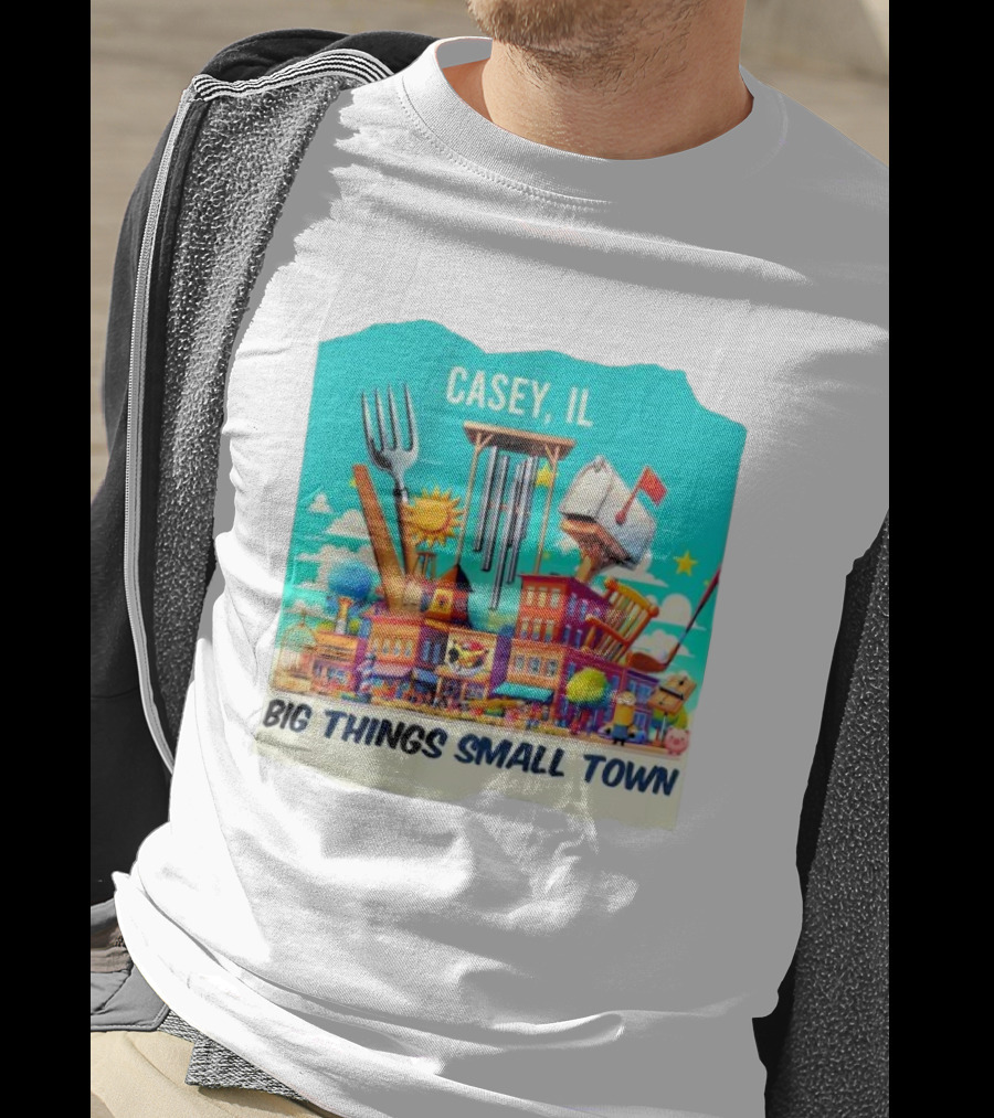 Casey IL Big Things Small Town Oversized Items And Landmarks T-Shirt