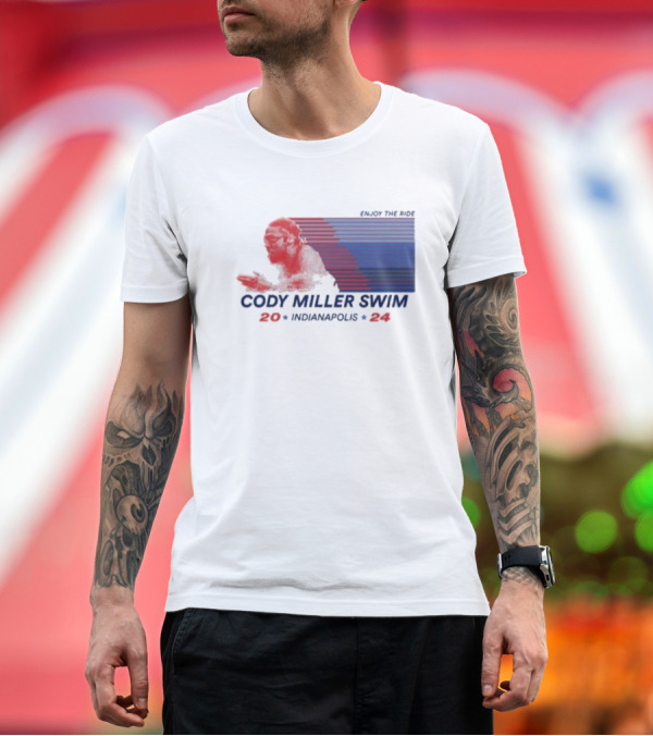 Premium T-Shirt: Cody Miller Swim Fast Lane 2024 Indianapolis T-Shirt Cody Miller Swim Fast Lane 2024 Indianapolis T-Shirt
