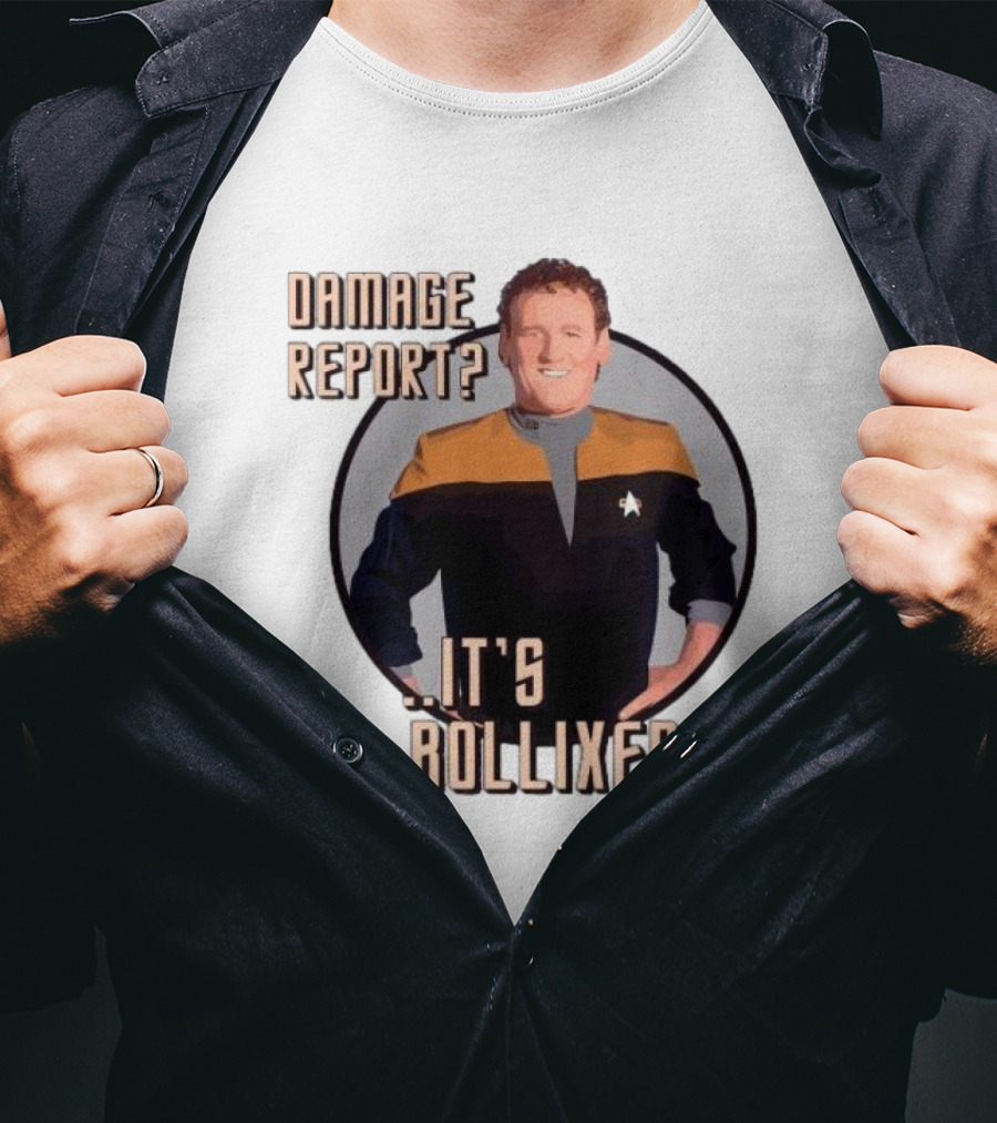 Damage Report It’s Bollixed Star Trek Inspired Character With Uniform T-Shirt