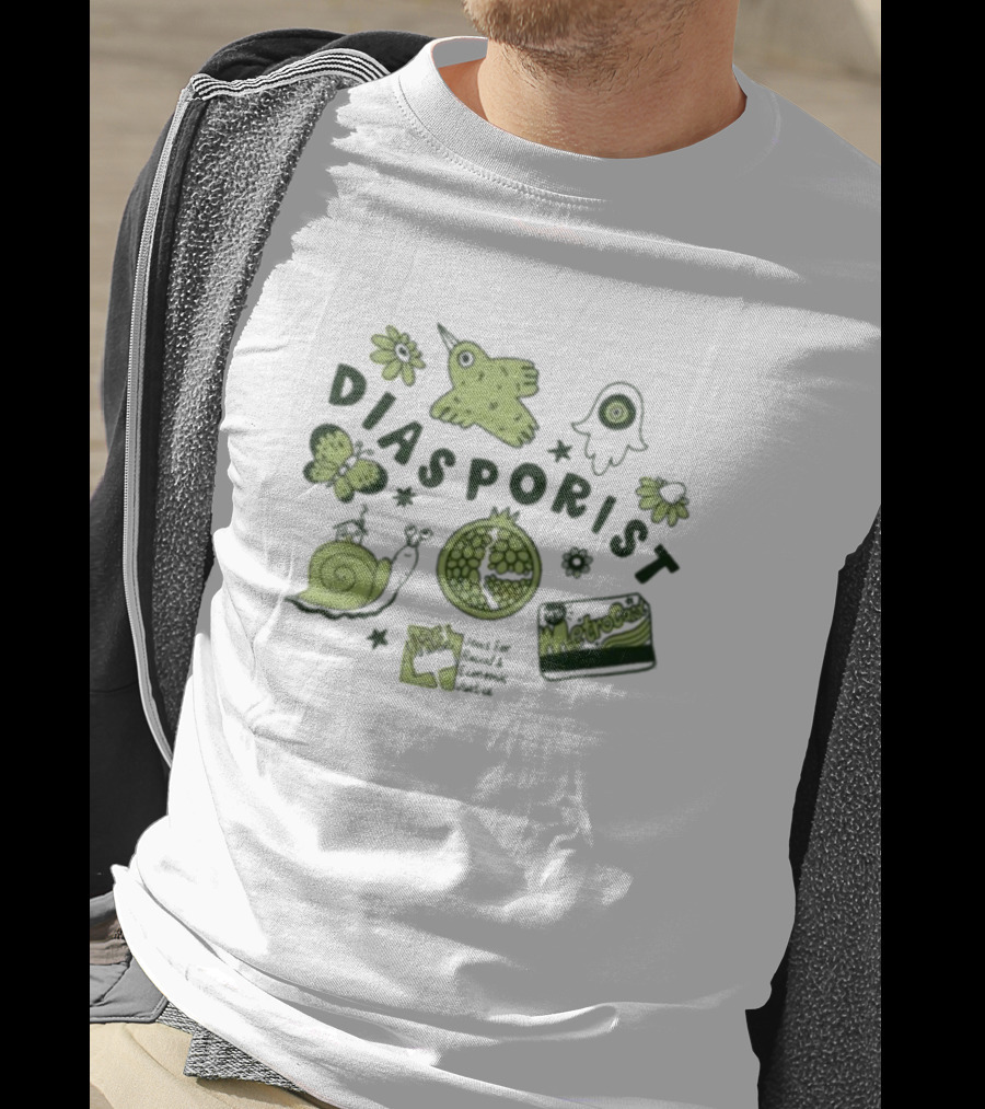 Diasporist Iconic Nature And Text Elements T-Shirt
