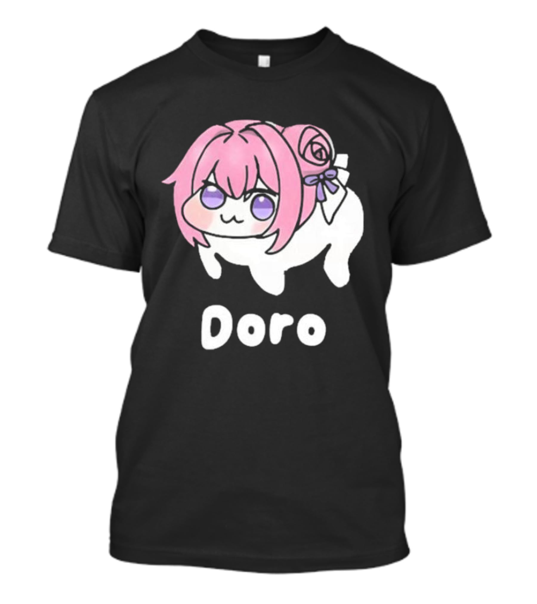 Doro Nikke Anime Pink Hair Character T-Shirt