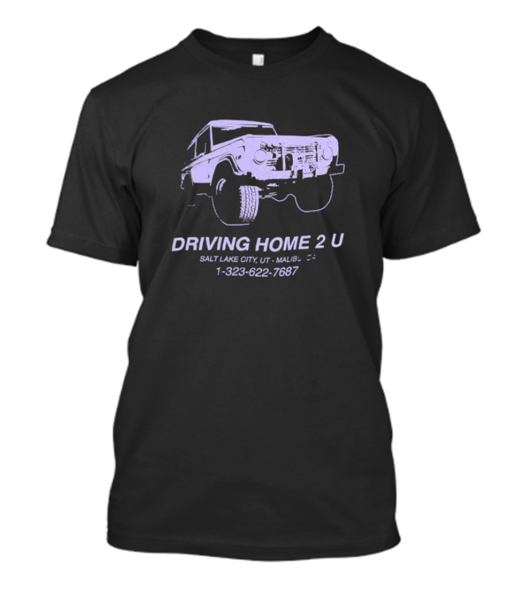 Driving Home 2 U Salt Lake City UT Malibu CA 1 323 622 7687 Classic SUV Adventure T-Shirt