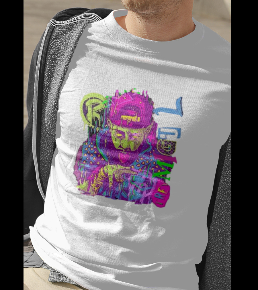 Trey Miguel Neon Drip Purple Paint T-Shirt