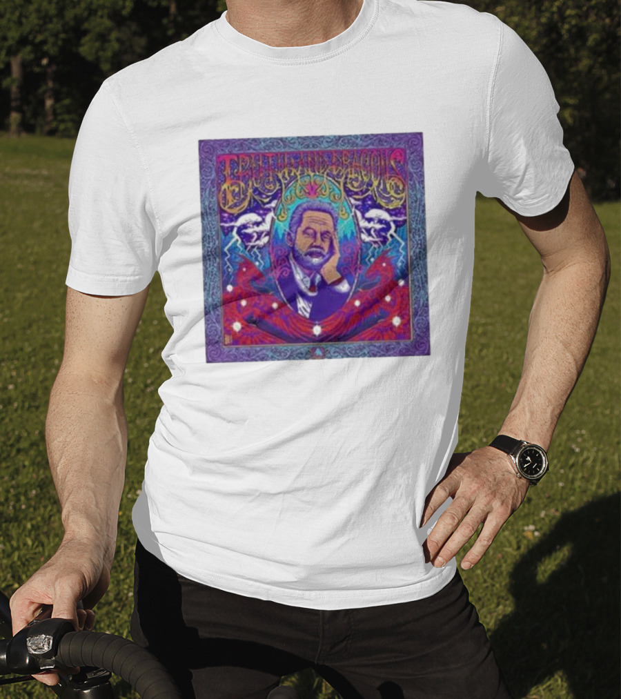 Truth And Dragons Psychedelic Portrait Neon T-Shirt