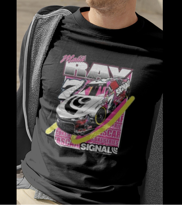 Malik Ray 7 NASCAR Coke Series Signal Racing Car T-Shirt