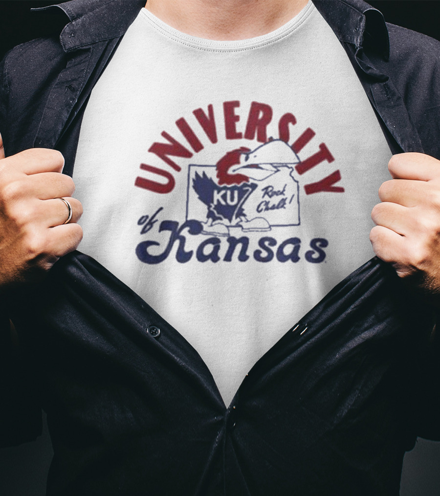 University Of Kansas Red Chalk KU T-Shirt