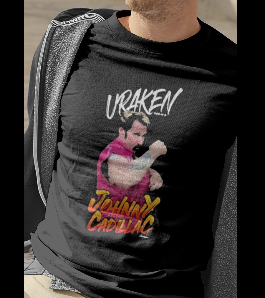 Uraken Johnny Cadillac Martial Arts Enthusiast With Dynamic Pose And Bold Colors T-Shirt