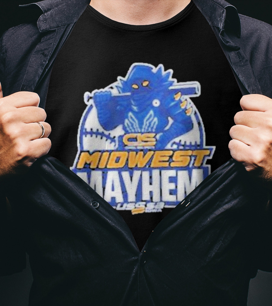 CS Midwest Mayhem USSSA Iowa Baseball T-Shirt