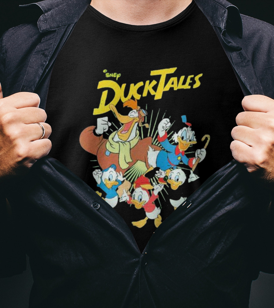 DuckTales Vintage Cast Disney Duck Cartoon Characters T-Shirt