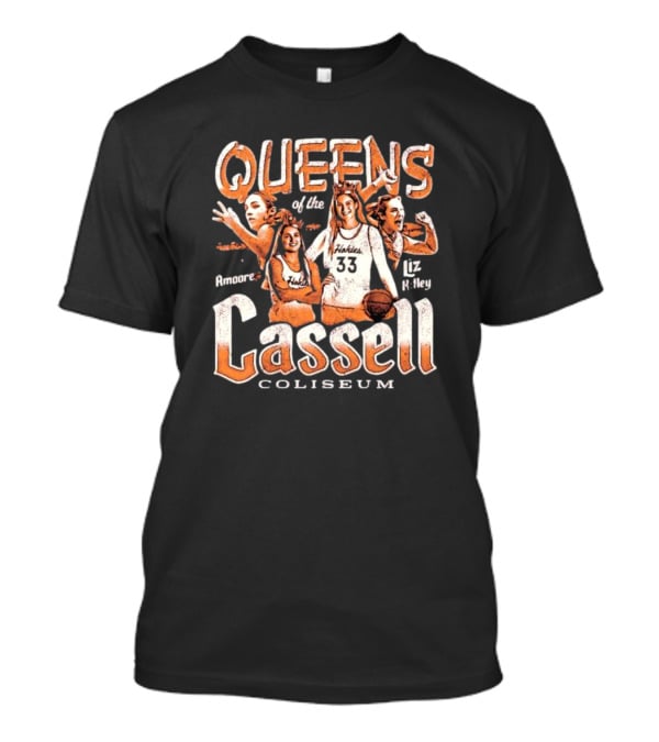 Virginia Tech Hokies Liz Kitley Georgia Amoore Queens Of Cassell Coliseum T-Shirt