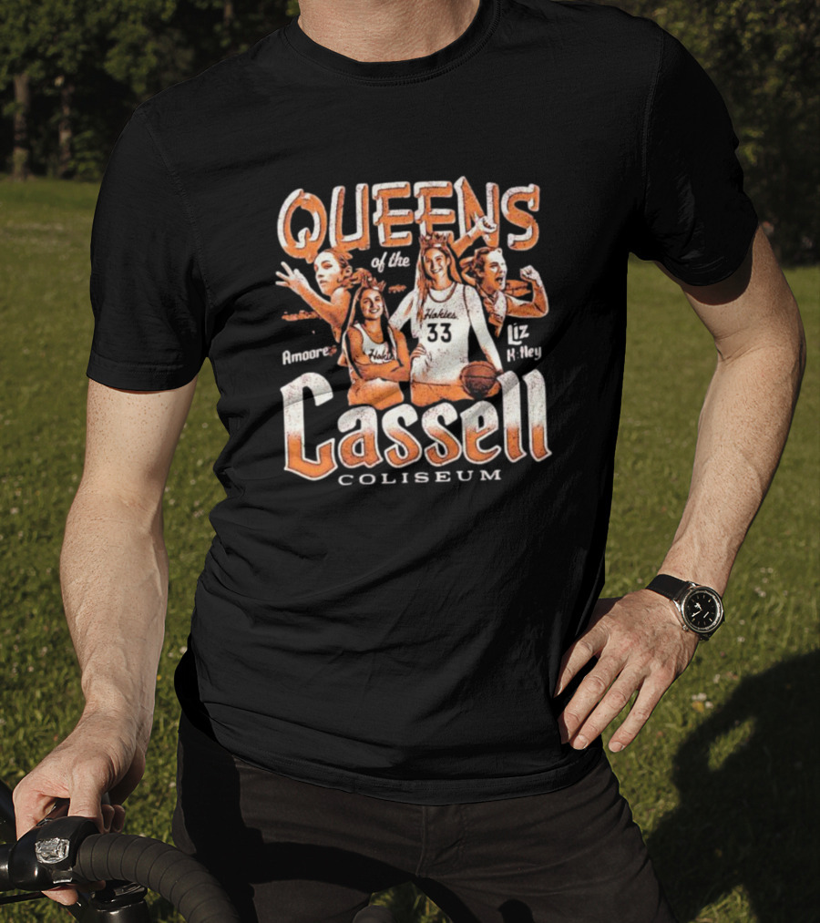 Virginia Tech Hokies Liz Kitley Georgia Amoore Queens Of Cassell Coliseum T-Shirt