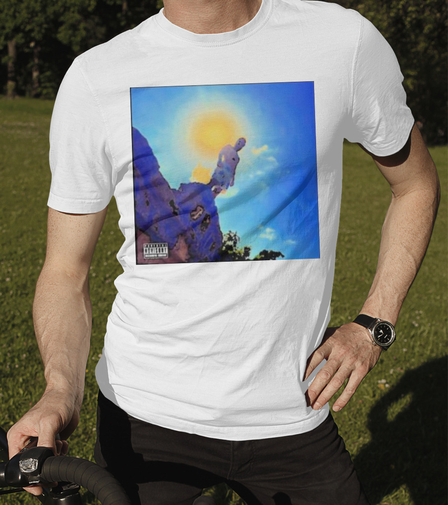 Wagmi Music Images Figure On Cliff With Sun And Clouds Cover T-Shirt
