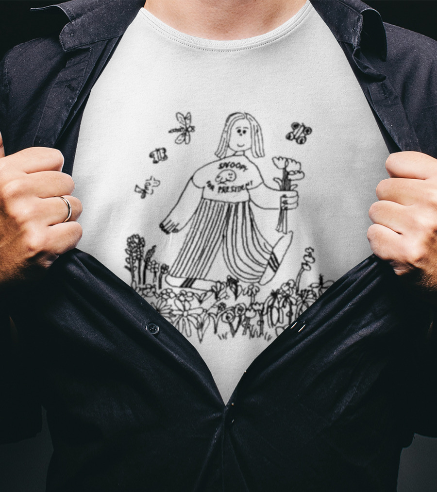 Support The Pollinators Walking With Flowers T-Shirt