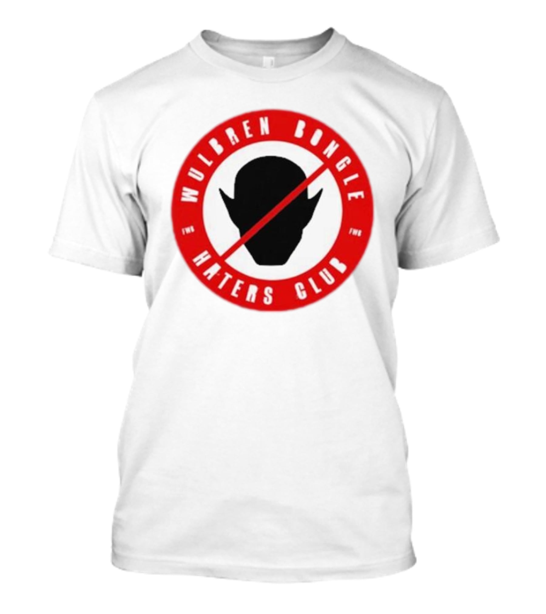 Wulbren Bongle Haters Club FWB Logo Red Circle T-Shirt