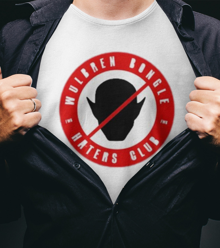 Wulbren Bongle Haters Club FWB Logo Red Circle T-Shirt