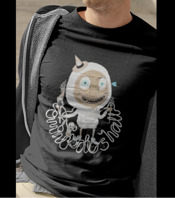 Omnipollos Shast Mr Teeth Alien Mask And Wand Character T-Shirt