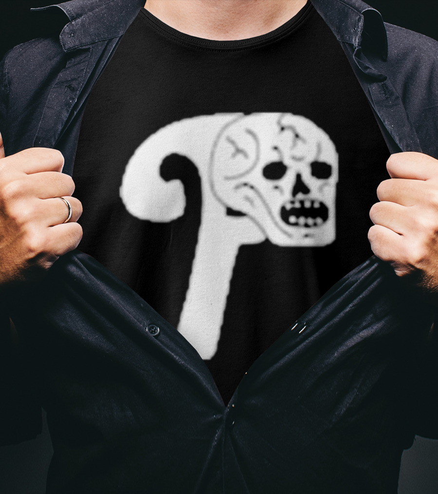 Philadelphia The Fighting Piss Missiles Skull T-Shirt