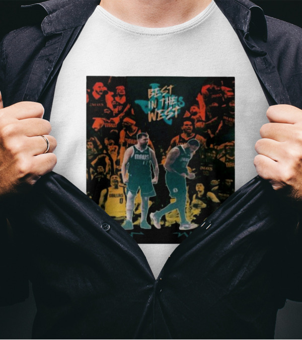 Playoffs Best In The West Mavericks Basketball Team Highlight T-Shirt