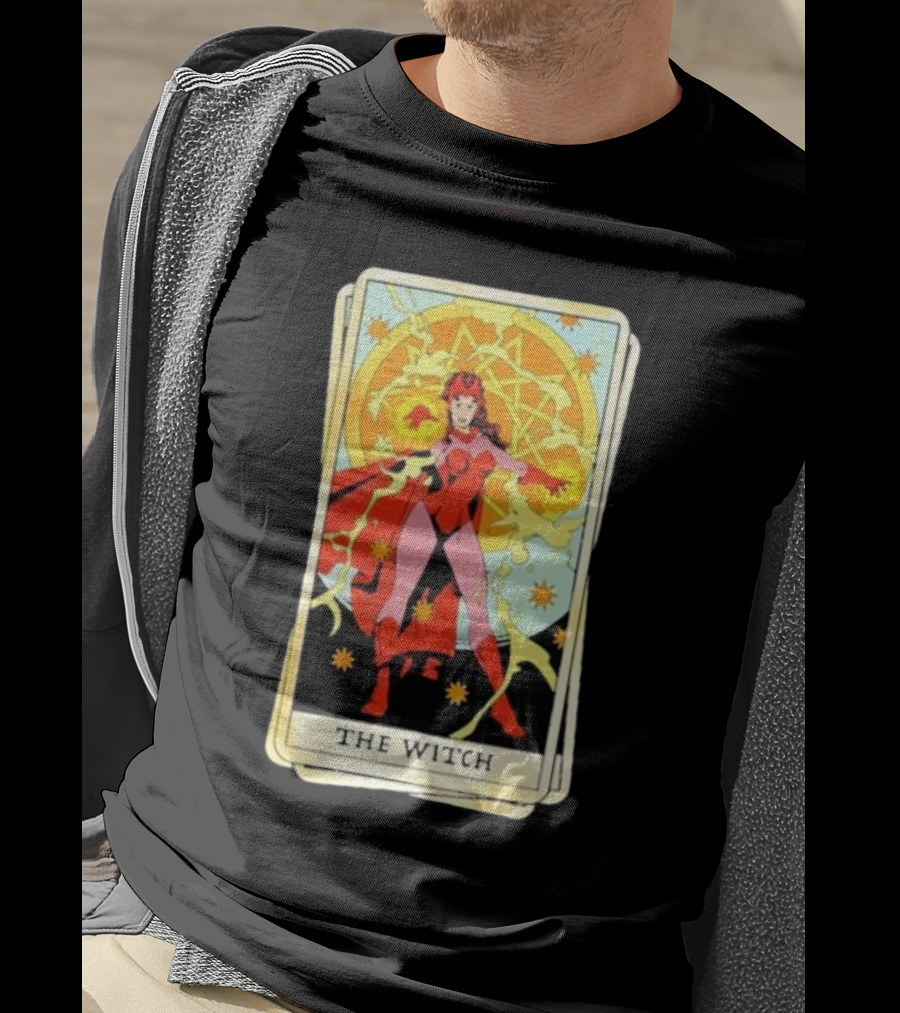 Tarot Card Featuring Scarlet Witch As The Witch T-Shirt