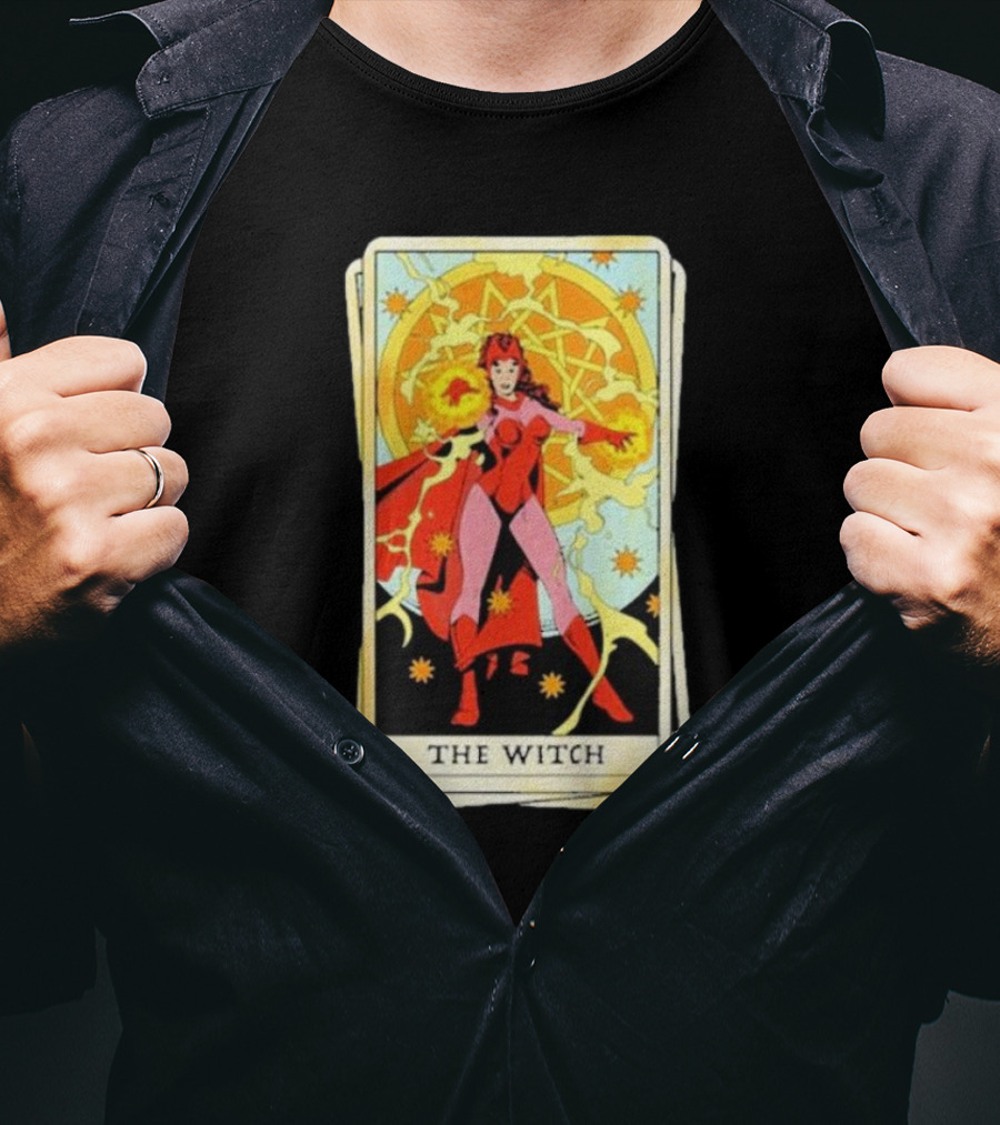 Tarot Card Featuring Scarlet Witch As The Witch T-Shirt