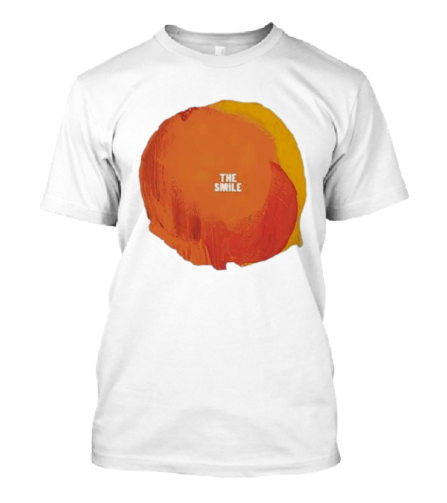 The Smile Sun Paint Texture Art Circle T-Shirt