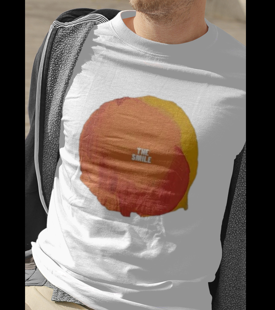 The Smile Sun Paint Texture Art Circle T-Shirt
