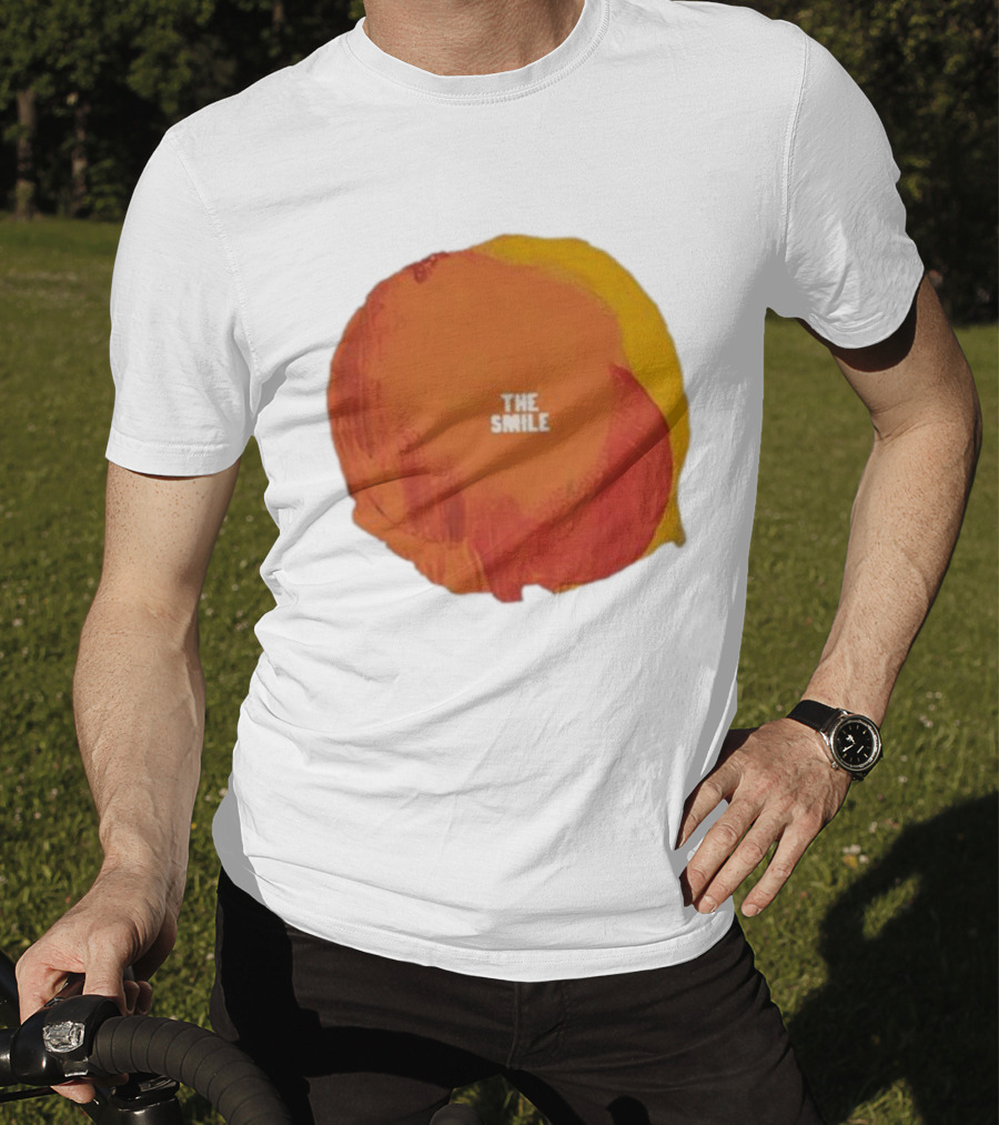 The Smile Sun Paint Texture Art Circle T-Shirt