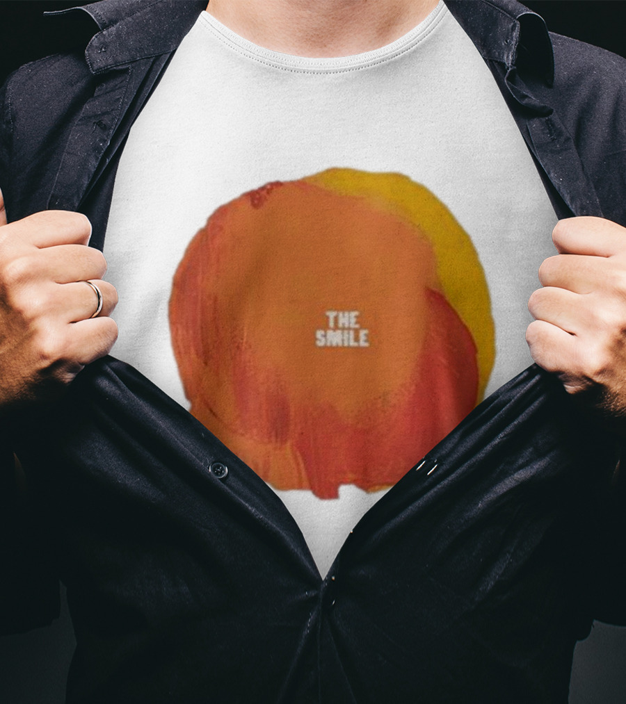 The Smile Sun Paint Texture Art Circle T-Shirt