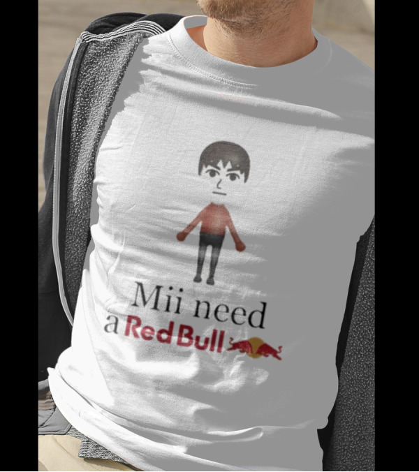 Mii Need A Red Bull Unethicalthreads Gaming Energy T-Shirt