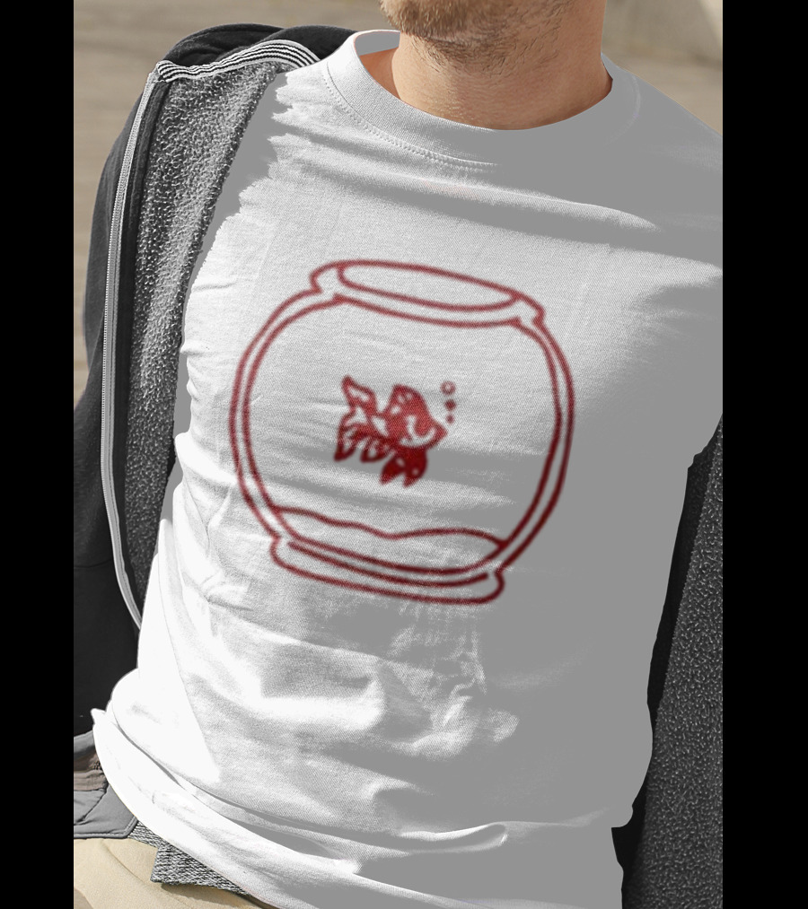 Paige Fish Bowl Red Fish Visual T-Shirt