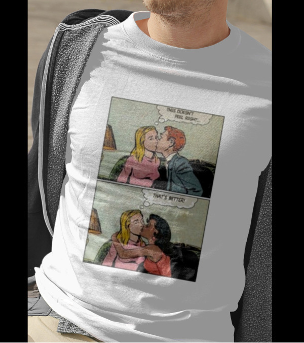 This Doesn’t Feel Right That’s Better Comic Panel With Thought Bubbles T-Shirt