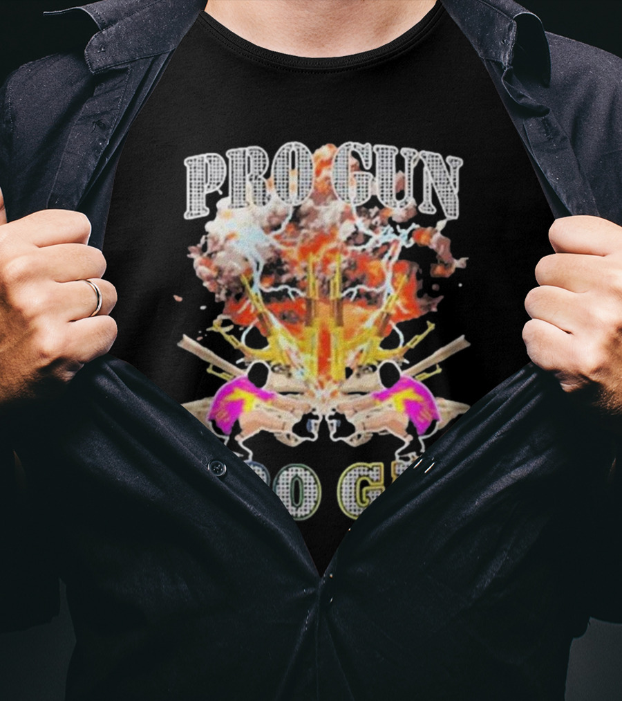 Pro Gun Pro Gay Explosion Duality T-Shirt
