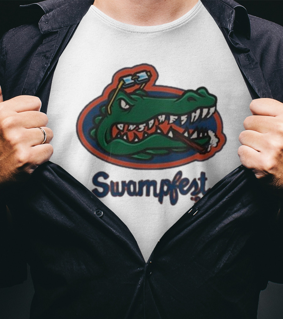 Adam22 Swampfest 23 Gator Smoking Cigar T-Shirt