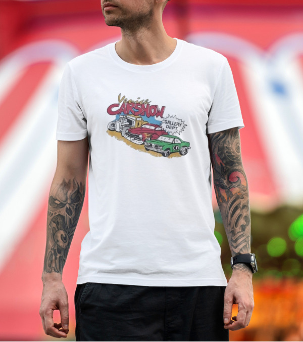 Premium T-Shirt: Venice Car Show Gallery Dept Vintage Cars Racing T-Shirt Venice Car Show Gallery Dept Vintage Cars Racing T-Shirt