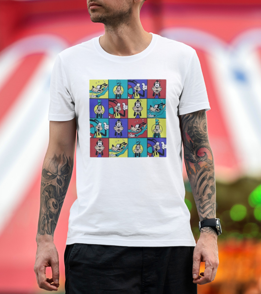 Goofy Multicolored Funny Face Expressions T-Shirt