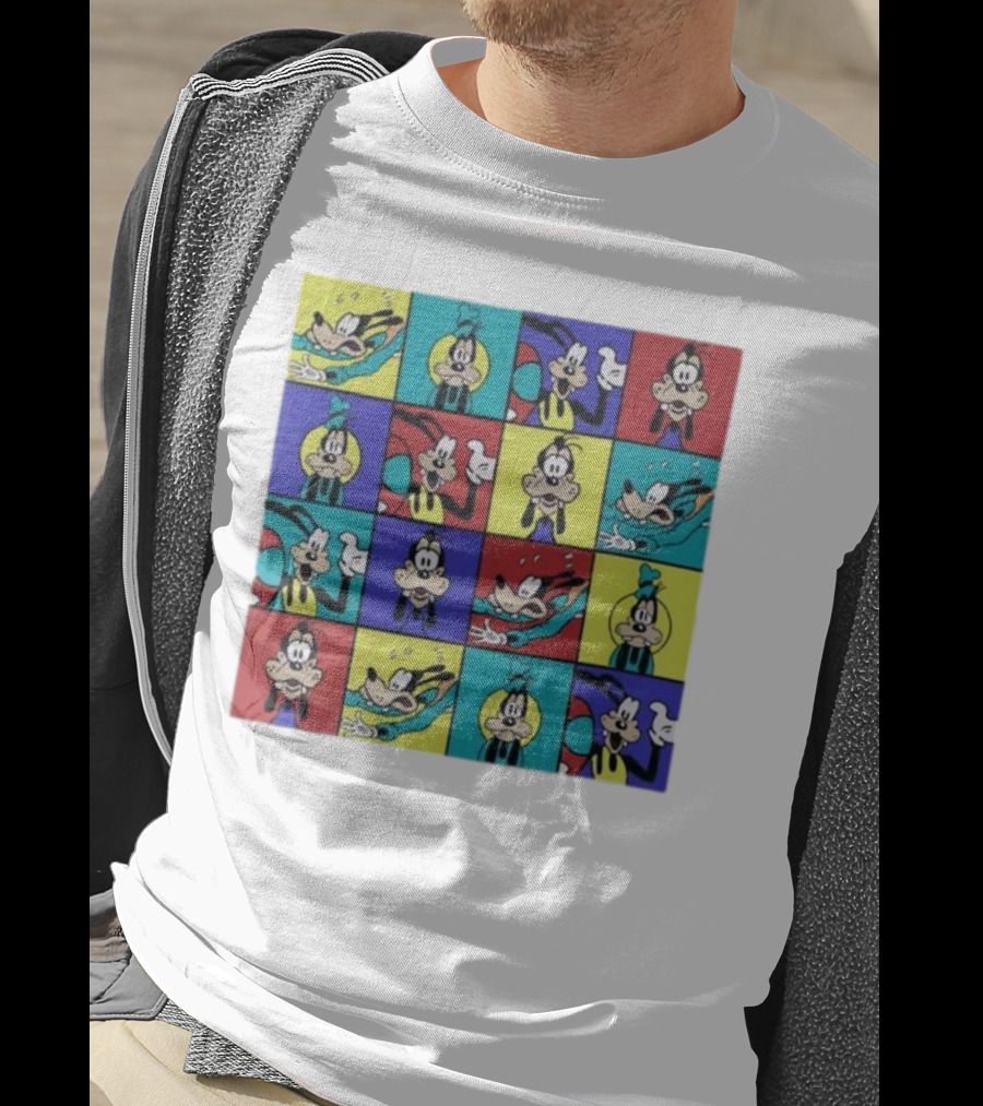 Goofy Multicolored Funny Face Expressions T-Shirt