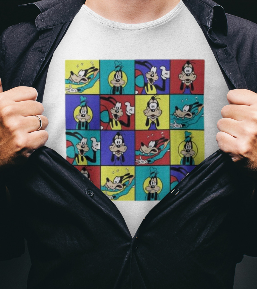 Goofy Multicolored Funny Face Expressions T-Shirt
