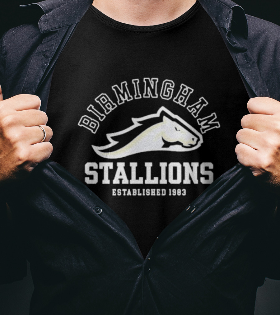 Michael Strahan Birmingham Stallions Established 1983 T-Shirt